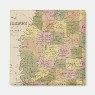 Nya Kartan Mississippi Magnet