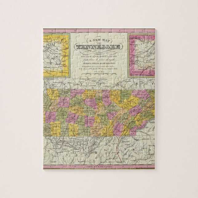 Nya Kartan Tennessee Pussel (Vertikal)