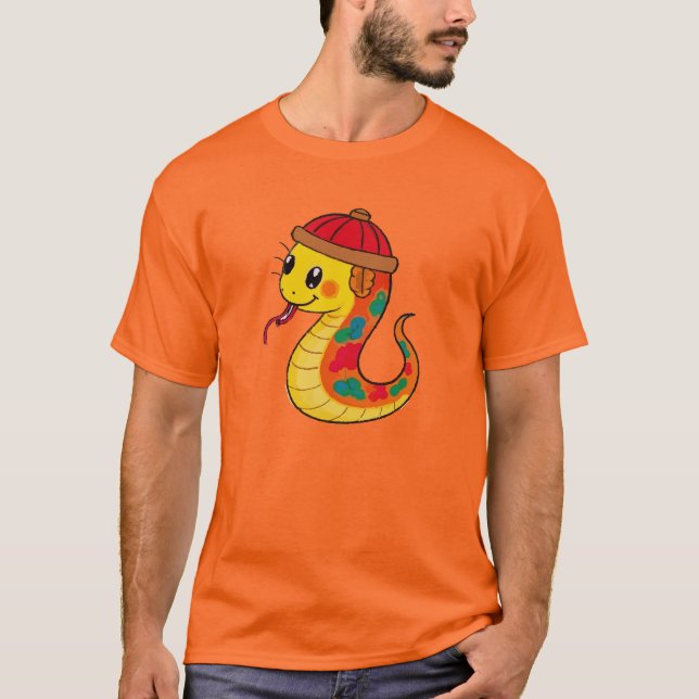 NYA kinesiska ÅRET (SNAKE) T Shirt (Framsida)