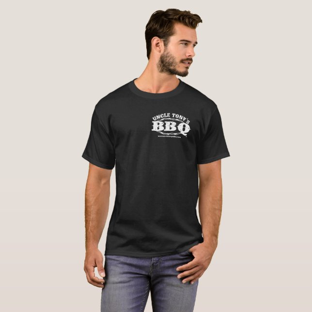 Nya Konkurrens BBQ Gåva för Uncle Tonys T Shirt (Hel framsida)