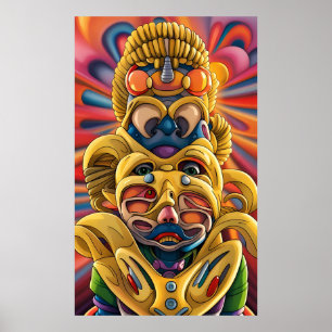 Nya konstnärer Ken Gage Surrealism med färska ansi Poster