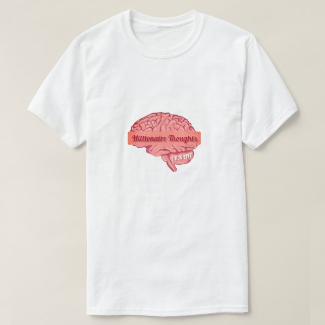 Nya kortärmade "Millionaire Brain" T.R.K T-shirts (Design framsida)