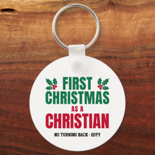 NYA KRISTNA FÖRSTA CHRISTMAS NYCKELRING
