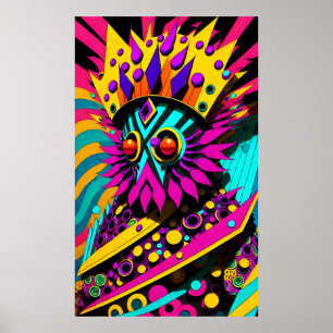 Nya Kung-kronan på åhörarläktaren Porträtt Poster