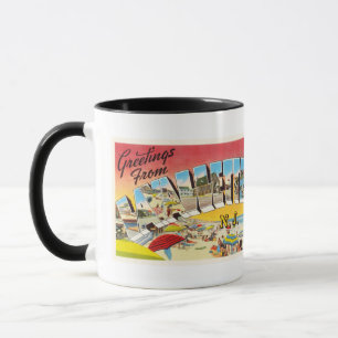 Nya Lavallette - vintage resorVykort för jersey N Mugg