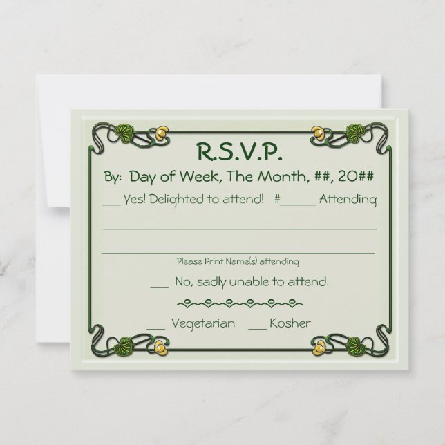 Nya liljor (Svarsbrevskort) OSA Kort (Framsida)