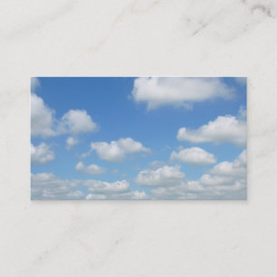 Nya luftmoln för blå himmel visitkort