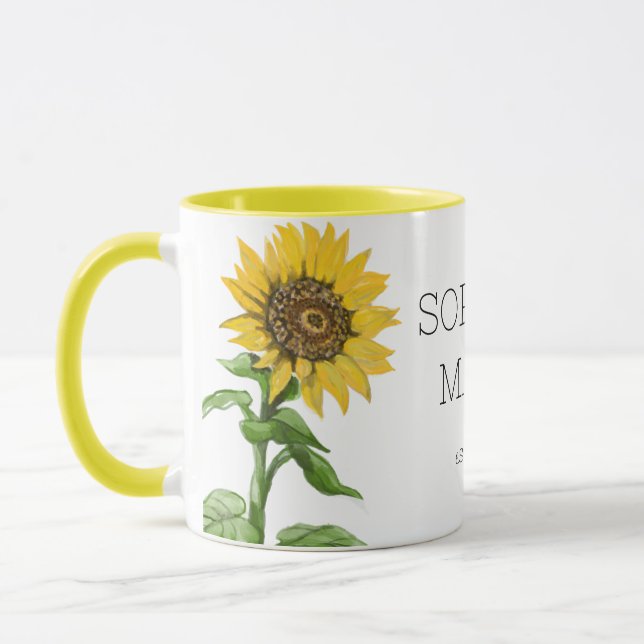 Nya Mamma, mugg, solrosor Mugg (Vänster)