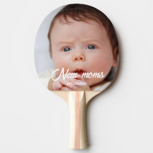Nya mammor anpassad babyfoto pingisracket