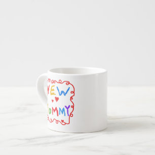Nya Mammor för primär Färg-text Espressomugg