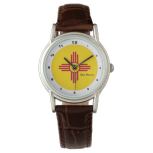 Nya mexikanska Flagga & New mexico mode USA / desi Armbandsur