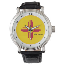 Nya mexikanska Flagga & New mexico mode USA / desi Armbandsur