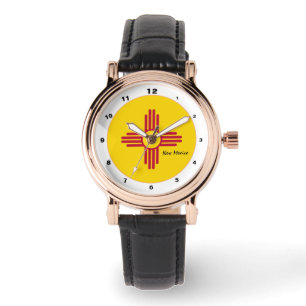 Nya mexikanska Flagga & New mexico mode USA / desi Armbandsur