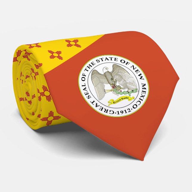 Nya mexikanska Flagga & Seal, Flagga i New mexico Slips (Rullad)