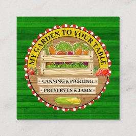 NYA MIN GARDEN TILL DIN BORD FYRKANTIGT VISITKORT