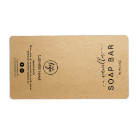 Nya minimalistiska kraftsoap Pub-etiketter Fraktsedel