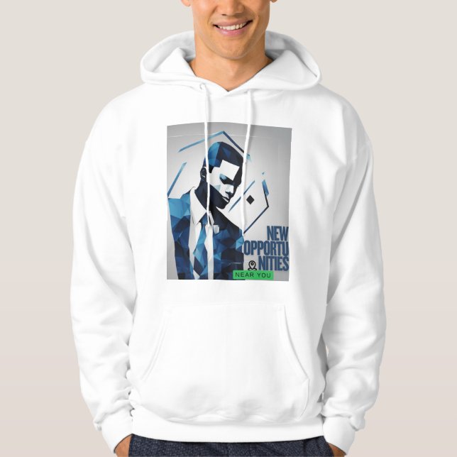 Nya möjligheter nära dig hoodie (Framsida)