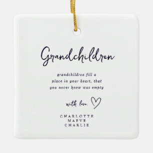 Nya mor- och farföräldrar Mormor Farfar present Or Julgransprydnad Keramik