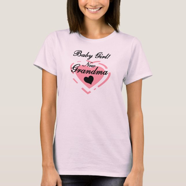 Nya mormor Flicka Tshirts och gåvor (Framsida)