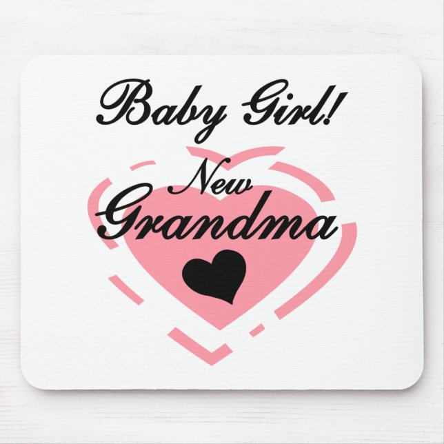 Nya mormor Flicka Tshirts och gåvor Musmatta (Framsidan)