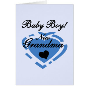 Nya mormor Pojke Tshirts och gåvor Hälsningskort