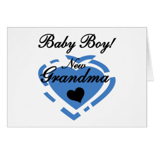 Nya mormor Pojke Tshirts och gåvor Hälsningskort