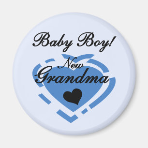 Nya mormor Pojke Tshirts och gåvor Magnet