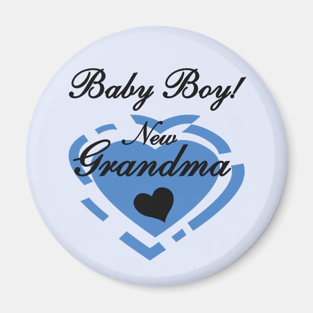 Nya mormor Pojke Tshirts och gåvor Magnet (Framsidan)
