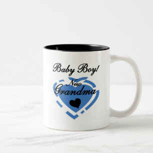 Nya mormor Pojke Tshirts och gåvor Två-Tonad Mugg