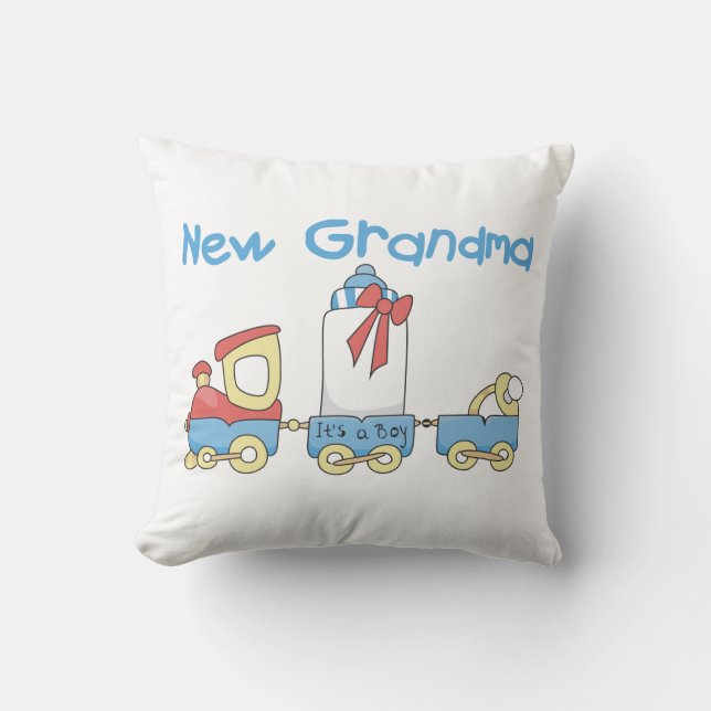 Nya mormor-Tåg-gåvor Kudde (Framsida)