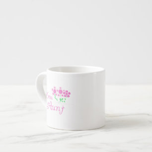 Nya Moster Rosa Blommor T-shirts och presenter Espressomugg