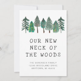 Nya Nacke i Skogen Family Photo Flytta Meddelande