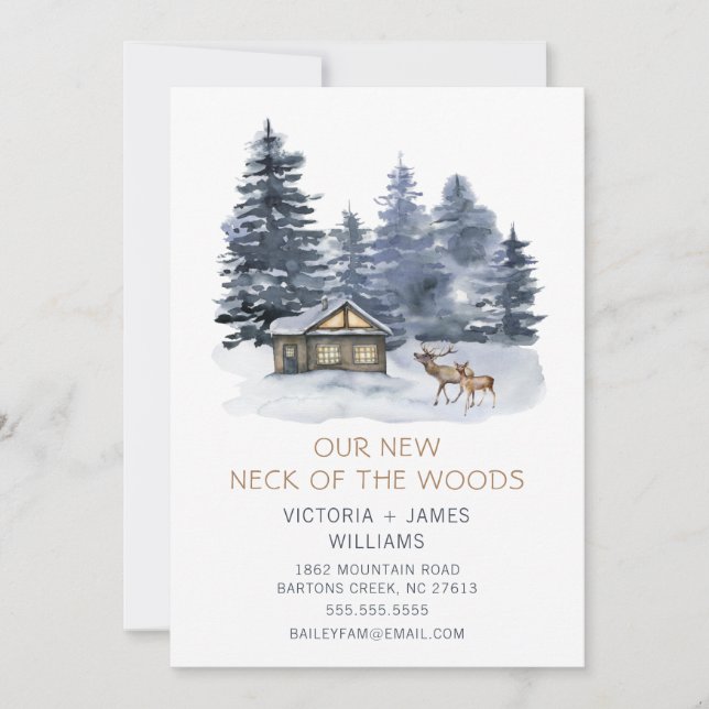 Nya Nacke i Skogen | Meddelande om Flytta (Framsida)