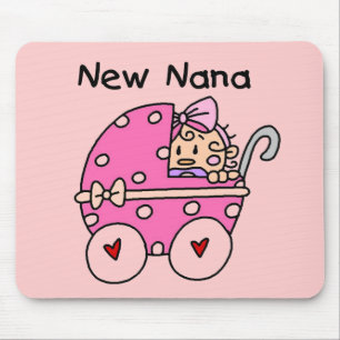 Nya Nana för flicka T-tröja och gåvor Musmatta