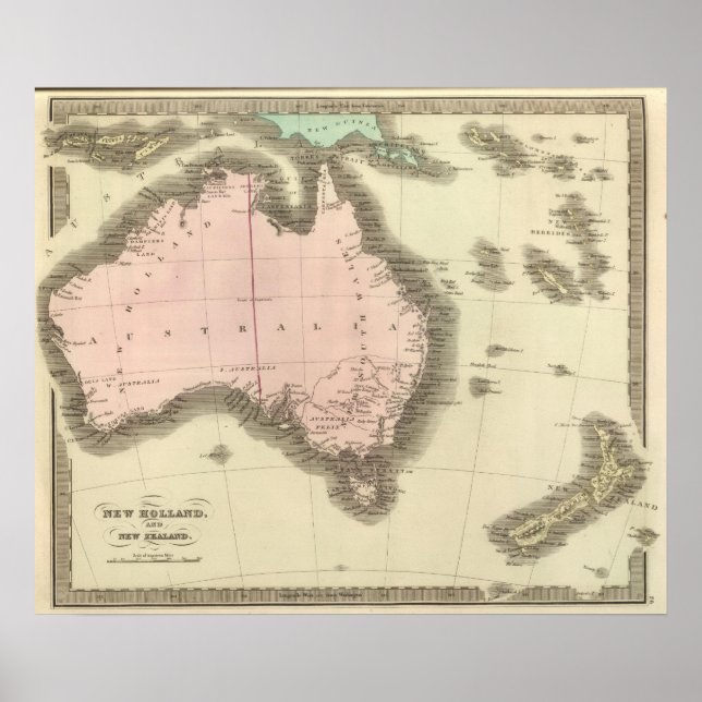 Nya Nederländerna och Nya Zeeland Poster (Framsidan)