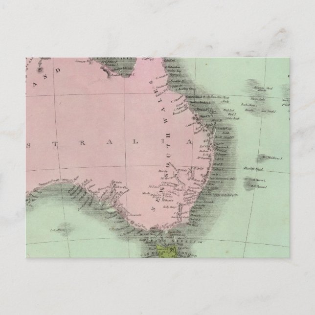 Nya Nederländerna och Nya Zeeland Vykort (Framsida)