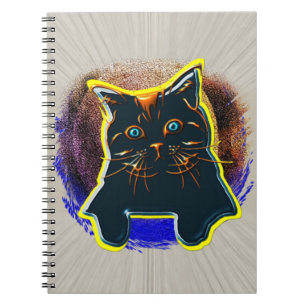 Nya Neon Cat T-Shirt Gel Mouse Pad Tapestry Anteckningsbok