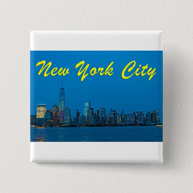 Nya New York Skyline Knapp (Framsida)