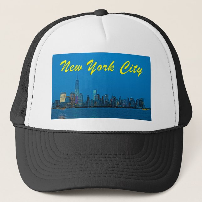 Nya New York Skyline Truckerkeps (Framsida)