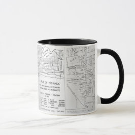Nya Newark - etnisk grannskapkarta för jersey 1911 Mugg
