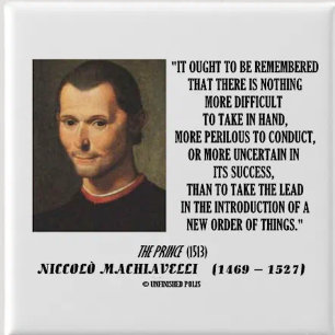 Nya Niccolo Machiavelli beställer av Knapp