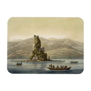 Nya Norfolk nära Vancouver (färggravyr) Magnet