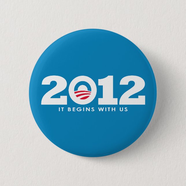 Nya Obama 2012-Logotypen Knapp (Framsida)