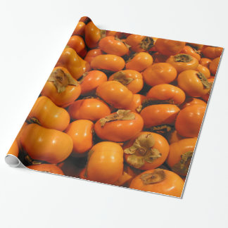 Nya orange Persimmonfrukter Presentpapper