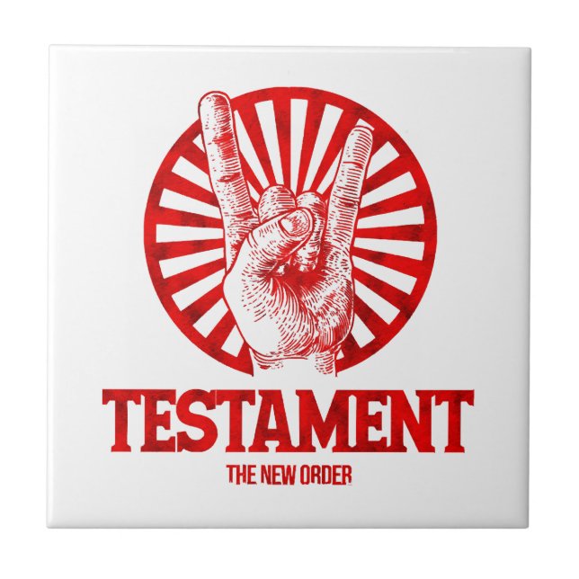 Nya ordningens testamente  kakelplatta (Framsidan)