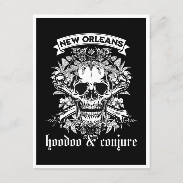 Nya orleaner: Hoodoo & Conjure Vykort (Framsida)