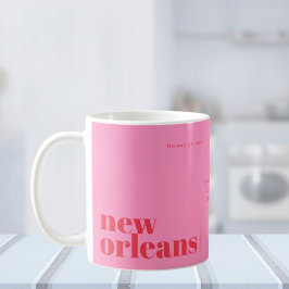 Nya orleaner Pappra Louisiana party Underlägg Kaffemugg