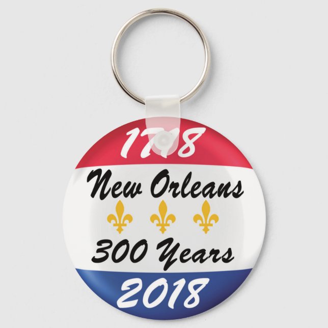 NYA ORLEANER TRICENTENNIAL KEYCHAIN NYCKELRING (Framsida)