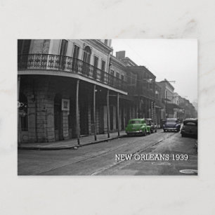 NYA ORLEANS 1939 FÄRGFOTOGRAPH-VINTAGE VYKORT