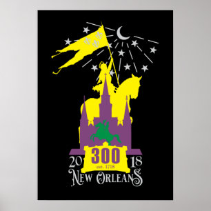 Nya Orleans 300-årsdagen för treårsjubileum Poster